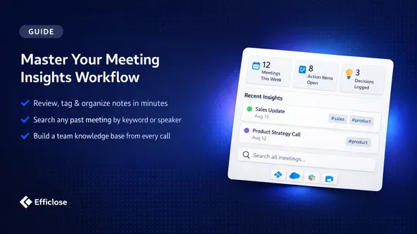 How to Work Efficiently with Meeting Notes and Insights